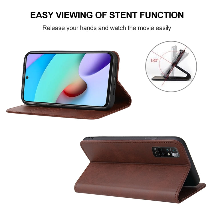 For Xiaomi Redmi 10 2022 Magnetic Closure Leather Phone Case