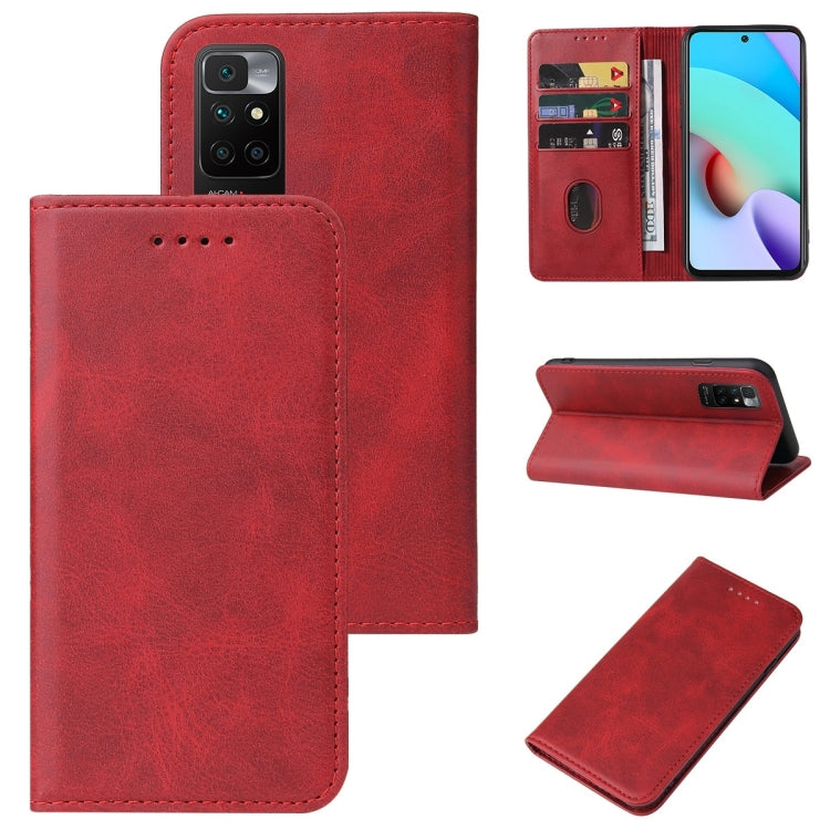 For Xiaomi Redmi 10 2022 Magnetic Closure Leather Phone Case