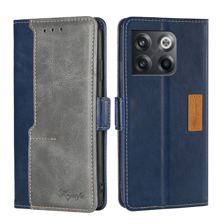For OnePlus Ace Pro 5G Contrast Color Side Buckle Leather Phone Case