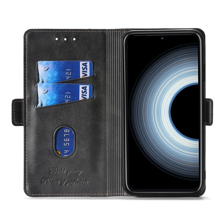 For Xiaomi Redmi K50 Ultra/Xiaomi 12T/Xiaomi 12T Pro Contrast Color Side Buckle Leather Phone Case