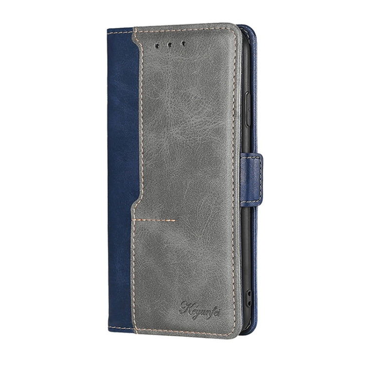 For Asus Zenfone 9 Contrast Color Side Buckle Leather Phone Case