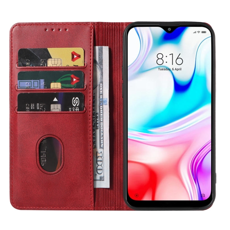 For Xiaomi Redmi 8 Magnetic Closure Leather Phone Case