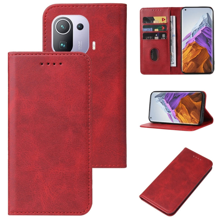 For Xiaomi Mi 11 Pro Magnetic Closure Leather Phone Case