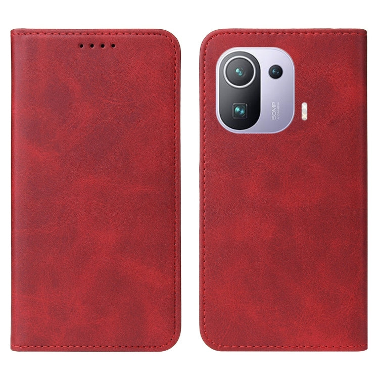 For Xiaomi Mi 11 Pro Magnetic Closure Leather Phone Case