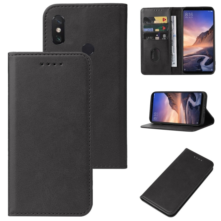 For Xiaomi Mi Max 3 Pro Magnetic Closure Leather Phone Case