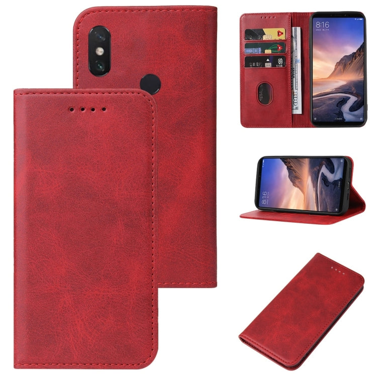 For Xiaomi Mi Max 3 Pro Magnetic Closure Leather Phone Case