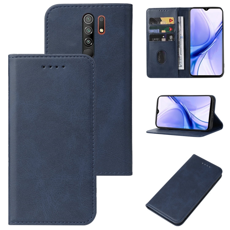 For Xiaomi Poco M2 Magnetic Closure Leather Phone Case