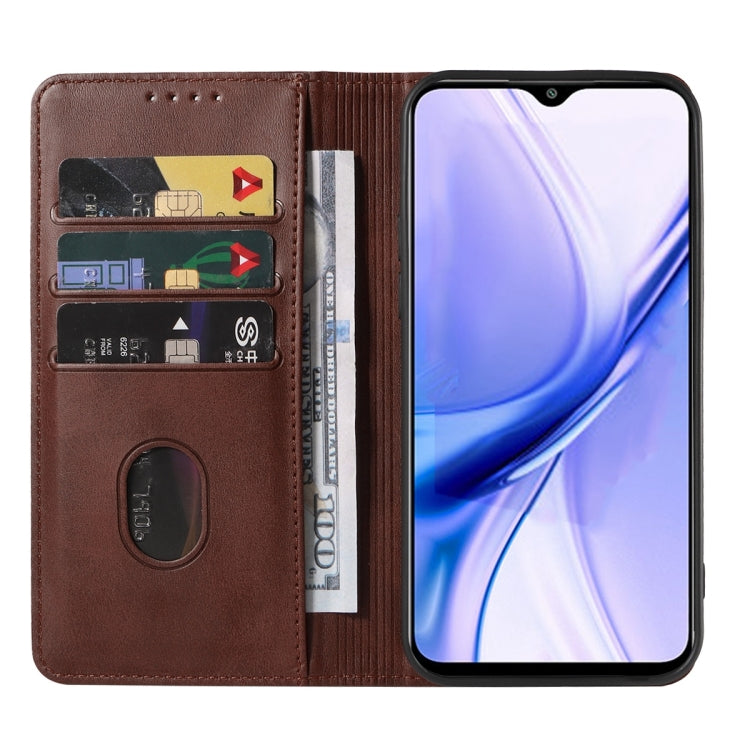 For Xiaomi Poco M2 Magnetic Closure Leather Phone Case