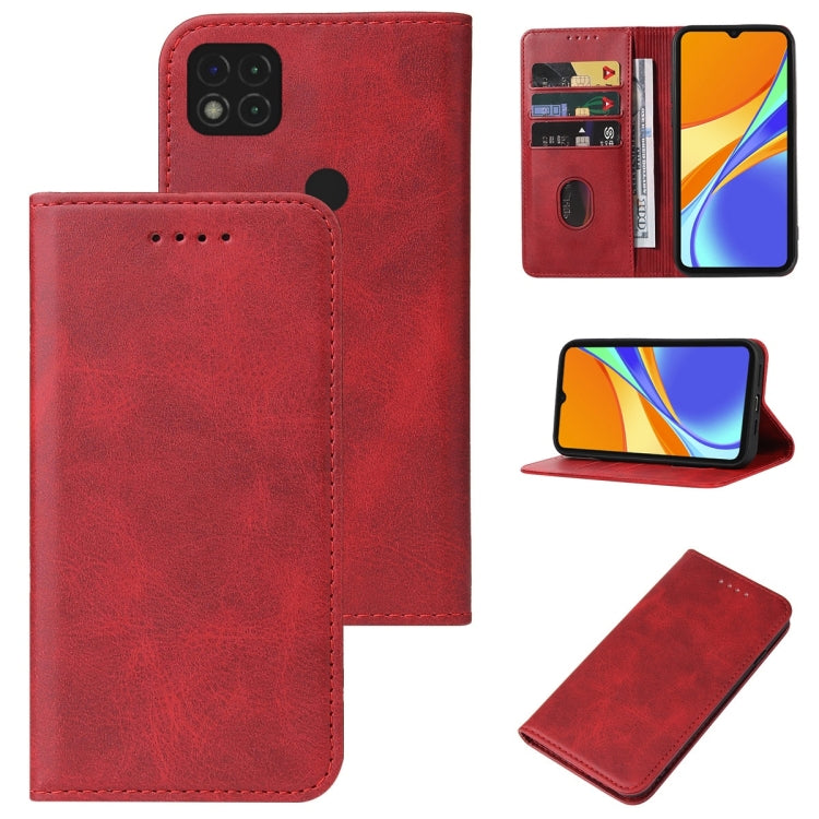 For Xiaomi Redmi 9C Magnetic Closure Leather Phone Case