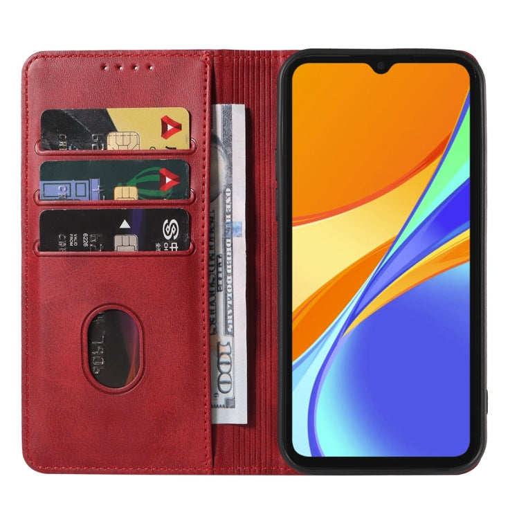 For Xiaomi Redmi 9C Magnetic Closure Leather Phone Case