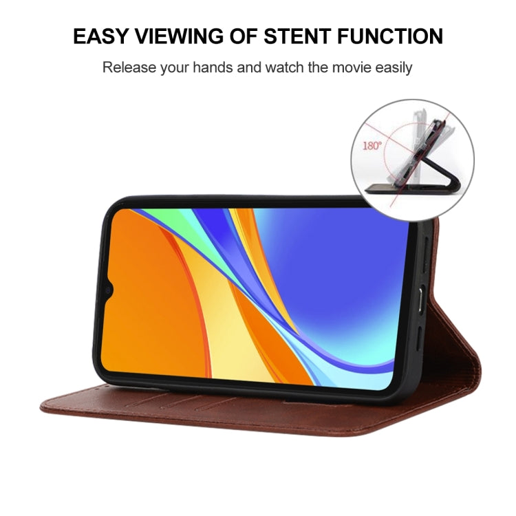 For Xiaomi Redmi 9C NFC Magnetic Closure Leather Phone Case