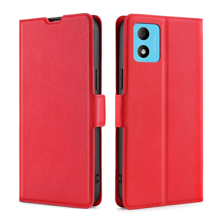 For TCL 305i Ultra-thin Voltage Side Buckle Horizontal Flip Leather Phone Case
