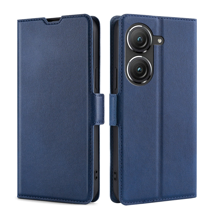 For Asus Zenfone 9 Ultra-thin Voltage Side Buckle Horizontal Flip Leather Phone Case