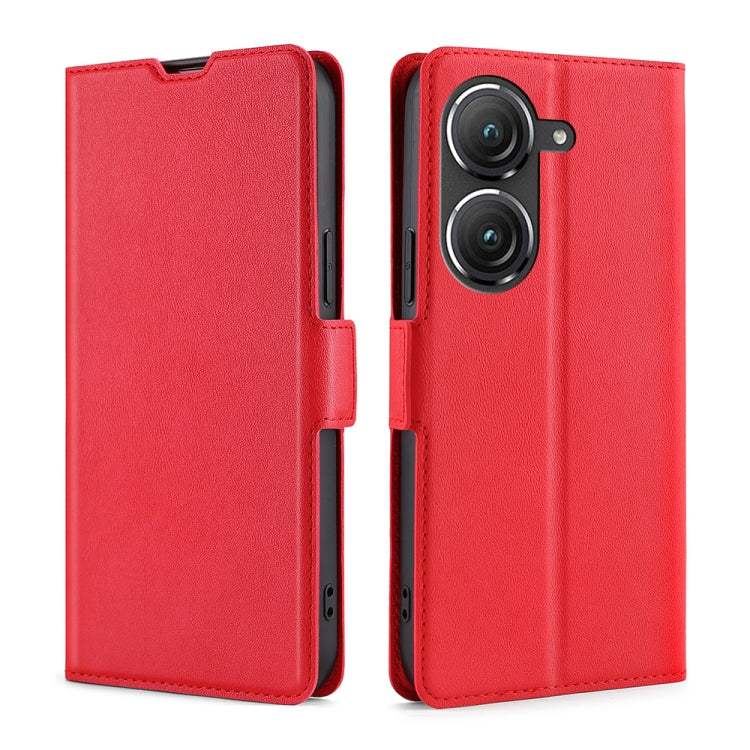 For Asus Zenfone 9 Ultra-thin Voltage Side Buckle Horizontal Flip Leather Phone Case