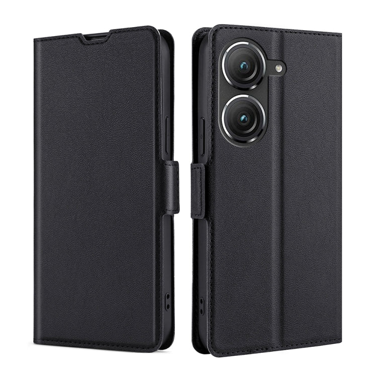 For Asus Zenfone 9 Ultra-thin Voltage Side Buckle Horizontal Flip Leather Phone Case