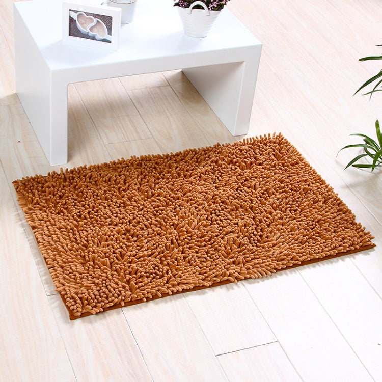 Chenille Non Slip Shaggy Soft Water Absorption Bedroom Bathroom kitchen Carpet Mat, Size:33 x 50cm