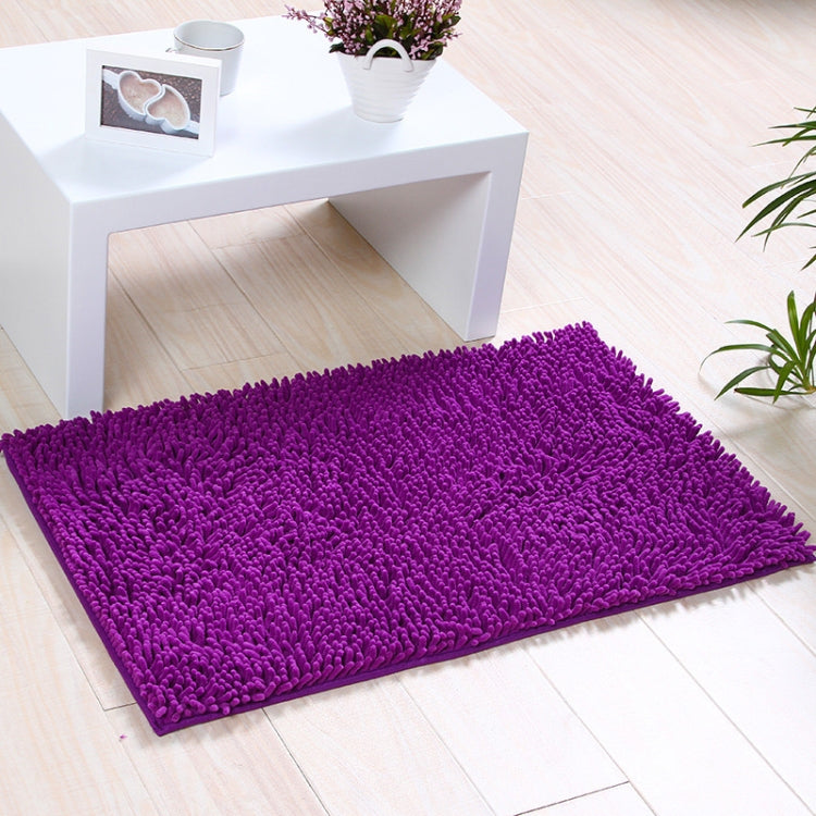 Chenille Non Slip Shaggy Soft Water Absorption Bedroom Bathroom kitchen Carpet Mat, Size:40 x 60cm