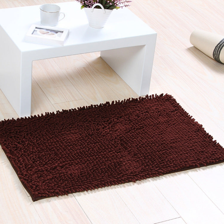 Chenille Non Slip Shaggy Soft Water Absorption Bedroom Bathroom kitchen Carpet Mat, Size:40 x 60cm