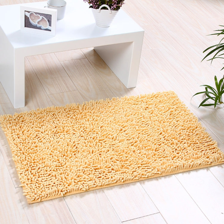 Chenille Non Slip Shaggy Soft Water Absorption Bedroom Bathroom kitchen Carpet Mat, Size:45 x 70cm