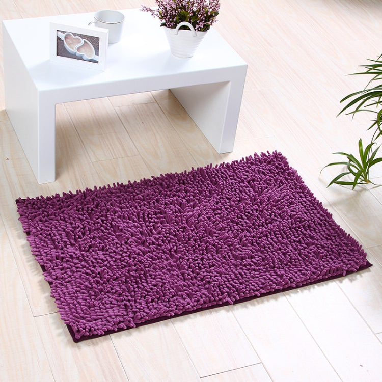 Chenille Non Slip Shaggy Soft Water Absorption Bedroom Bathroom kitchen Carpet Mat, Size:45 x 70cm