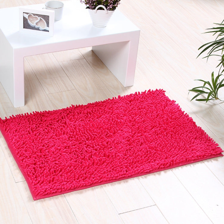 Chenille Non Slip Shaggy Soft Water Absorption Bedroom Bathroom kitchen Carpet Mat, Size:45 x 70cm