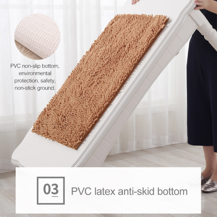 Chenille Non Slip Shaggy Soft Water Absorption Bedroom Bathroom kitchen Carpet Mat, Size:45 x 70cm