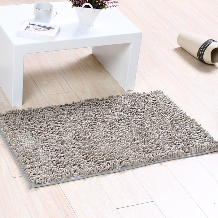 Chenille Non Slip Shaggy Soft Water Absorption Bedroom Bathroom kitchen Carpet Mat, Size:50 x 80cm