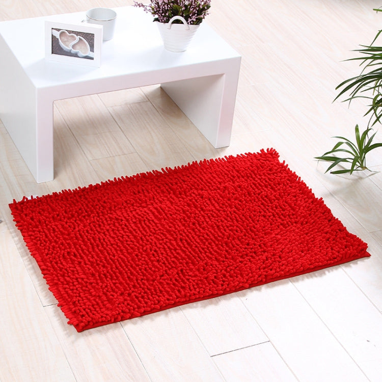 Chenille Non Slip Shaggy Soft Water Absorption Bedroom Bathroom kitchen Carpet Mat, Size:50 x 80cm