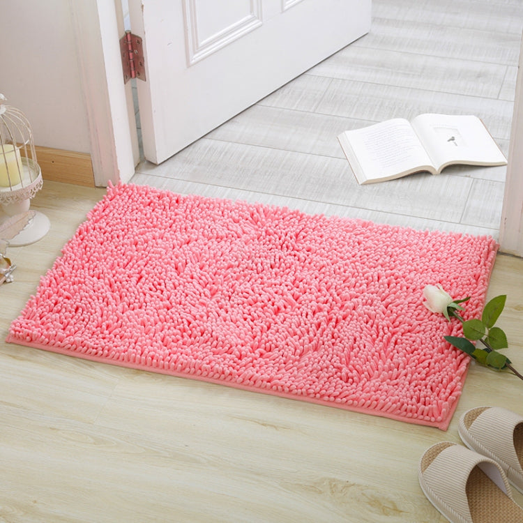 Chenille Non Slip Shaggy Soft Water Absorption Bedroom Bathroom kitchen Carpet Mat, Size:60 x 90cm