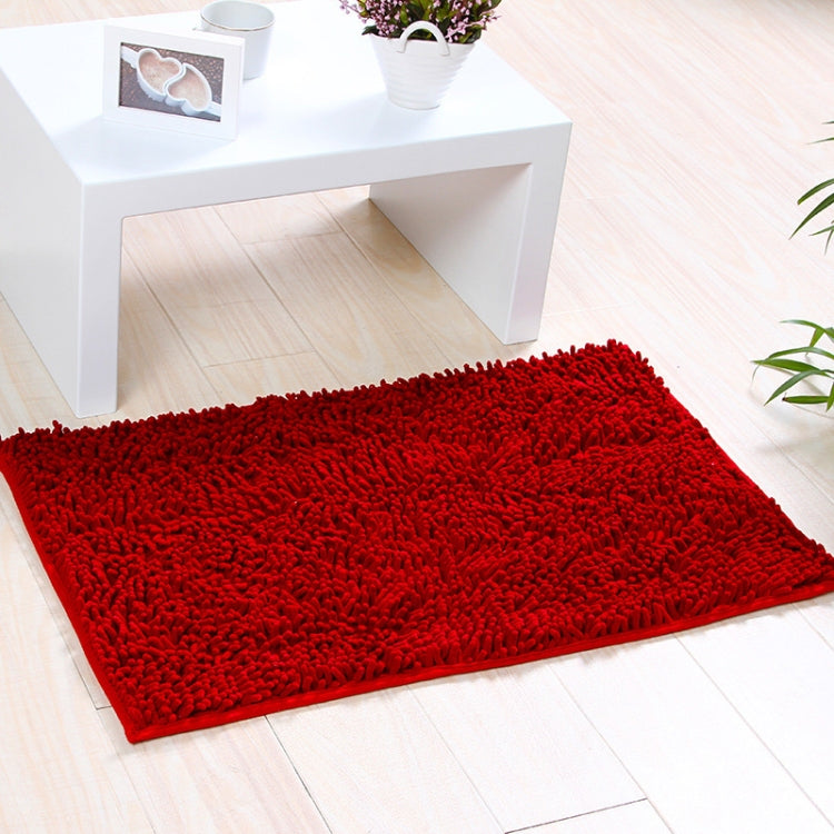 Chenille Non Slip Shaggy Soft Water Absorption Bedroom Bathroom kitchen Carpet Mat, Size:60 x 90cm