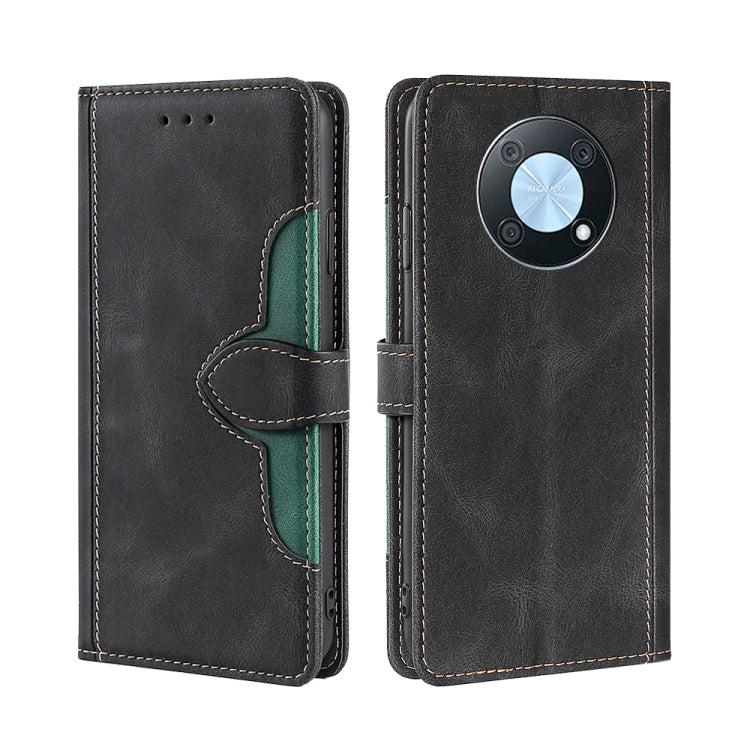 For Huawei nova Y90 4G Skin Feel Magnetic Buckle Leather Phone Case