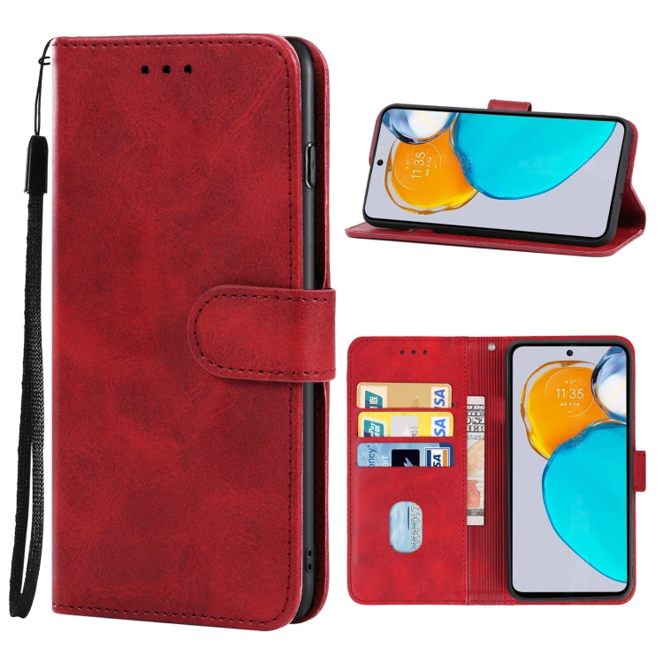 For Motorola Moto E22s Leather Phone Case