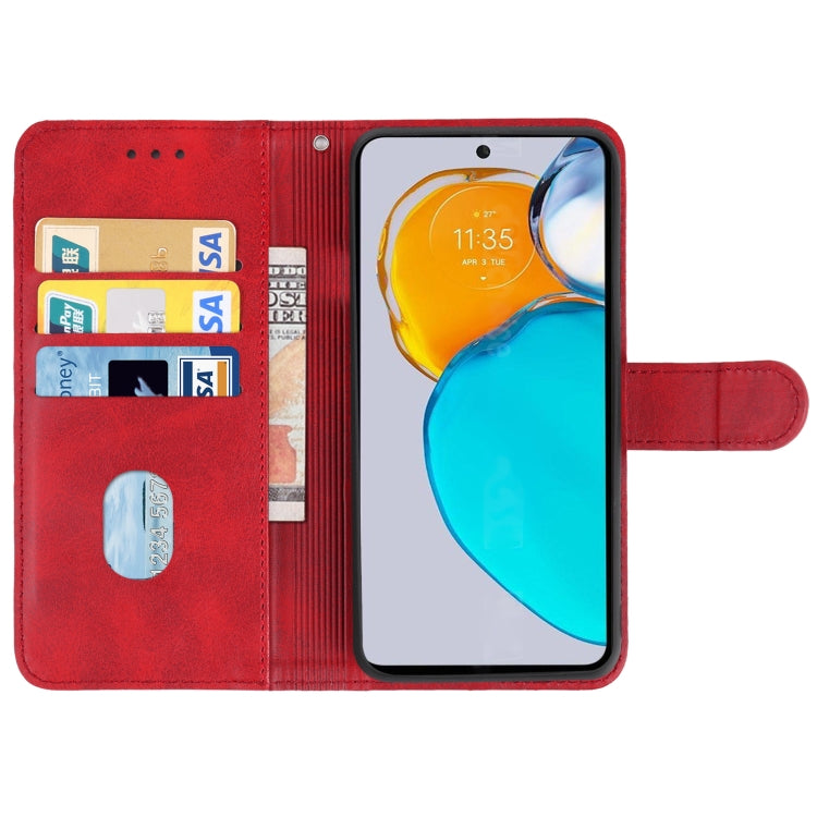 For Motorola Moto E22s Leather Phone Case