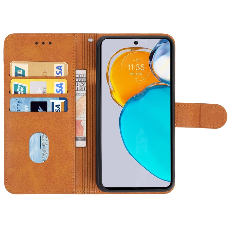 For Motorola Moto E22s Leather Phone Case
