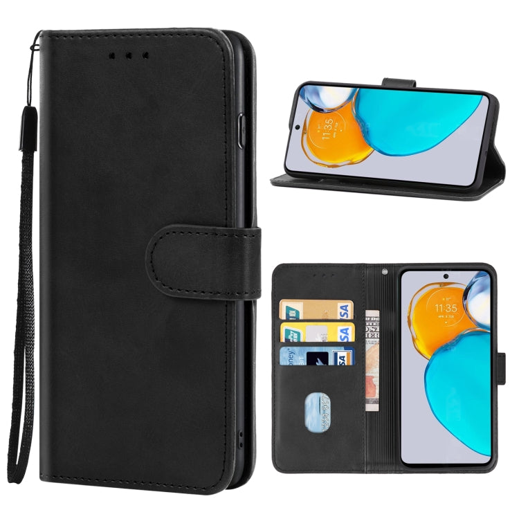 For Motorola Moto E22s Leather Phone Case
