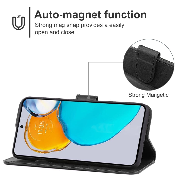 For Motorola Moto E22s Leather Phone Case