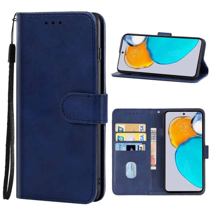 For Motorola Moto E22s Leather Phone Case