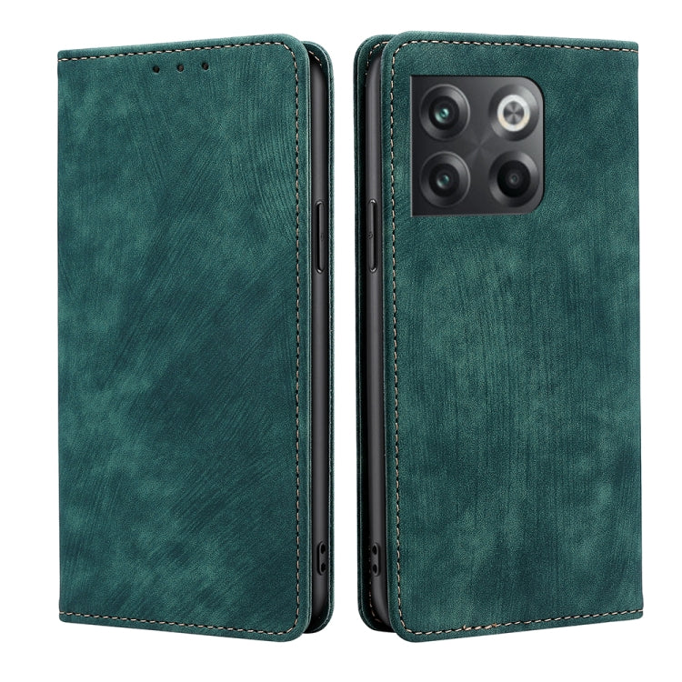 For OnePlus Ace Pro 5G RFID Anti-theft Brush Magnetic Leather Phone Case
