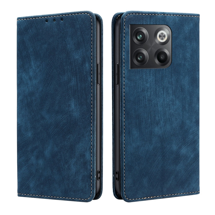 For OnePlus Ace Pro 5G RFID Anti-theft Brush Magnetic Leather Phone Case