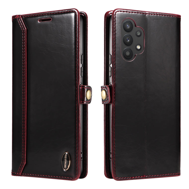 For Samsung Galaxy A32 5G / M32 5G GQUTROBE RFID Blocking Oil Wax Leather Phone Case