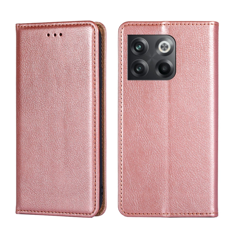 For OnePlus Ace Pro 5G Gloss Oil Solid Color Magnetic Leather Phone Case