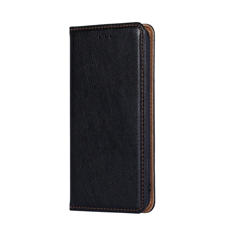 For Asus Zenfone 9 Gloss Oil Solid Color Magnetic Leather Phone Case