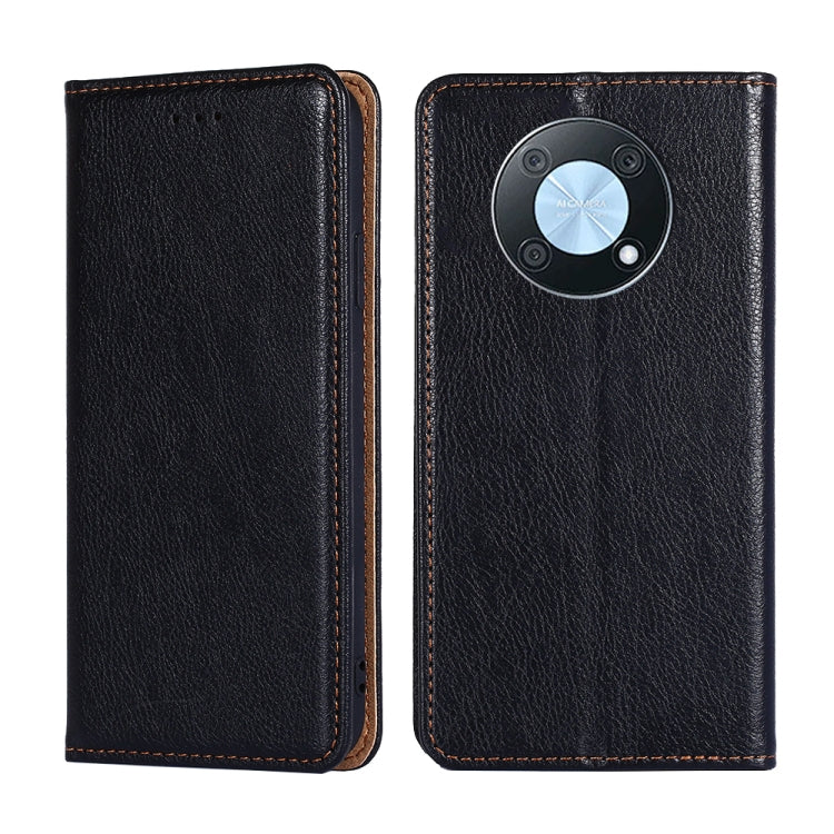 For Huawei nova Y90 4G Gloss Oil Solid Color Magnetic Leather Phone Case