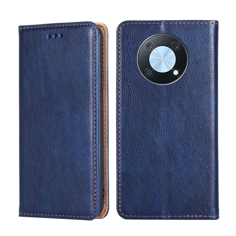 For Huawei nova Y90 4G Gloss Oil Solid Color Magnetic Leather Phone Case