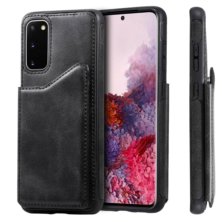 For Galaxy S20 Calf Texture Horizontal Flip Leather Case with Holder & Card Slots & Frame