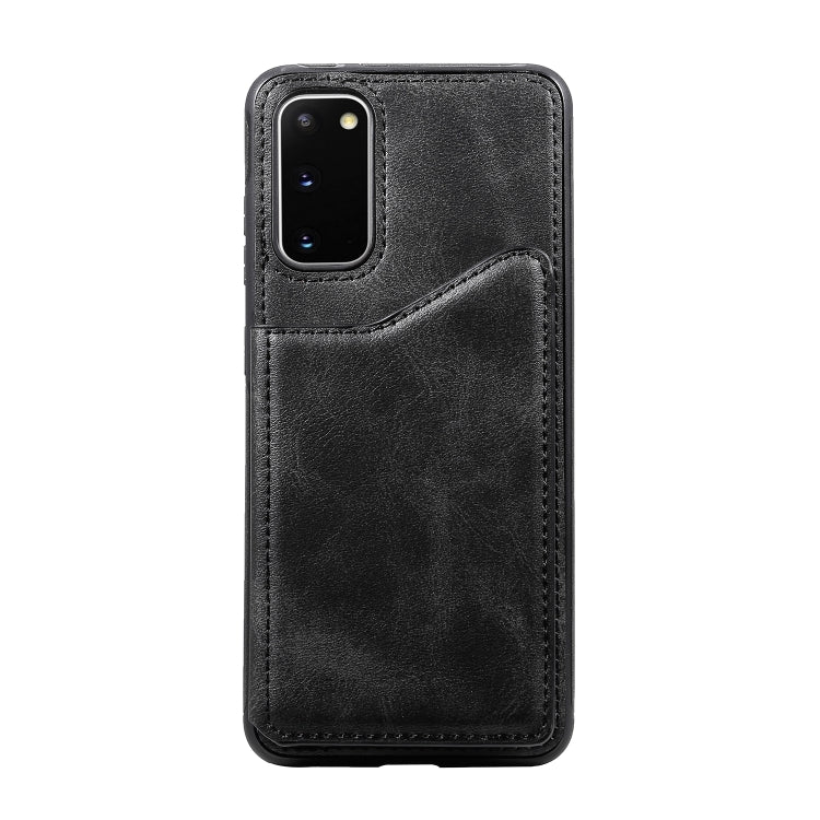For Galaxy S20 Calf Texture Horizontal Flip Leather Case with Holder & Card Slots & Frame