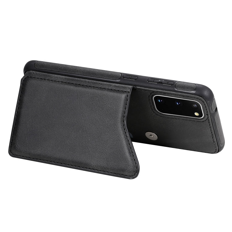 For Galaxy S20 Calf Texture Horizontal Flip Leather Case with Holder & Card Slots & Frame