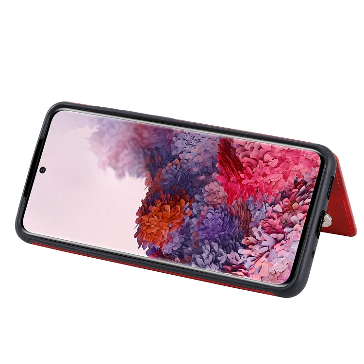 For Galaxy S20 Calf Texture Horizontal Flip Leather Case with Holder & Card Slots & Frame