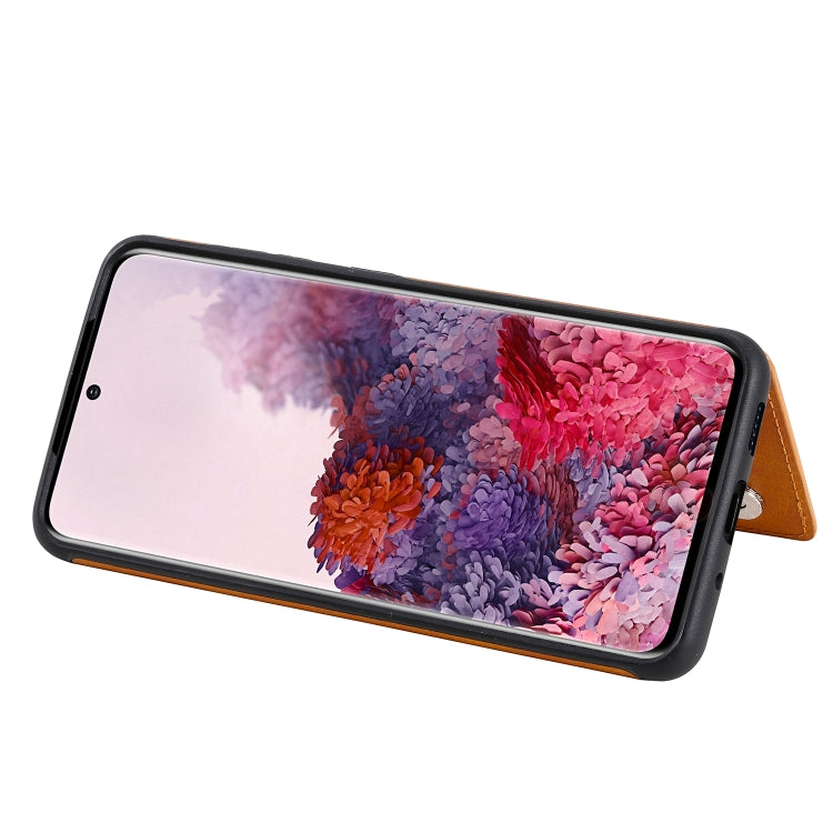 For Galaxy S20 Calf Texture Horizontal Flip Leather Case with Holder & Card Slots & Frame