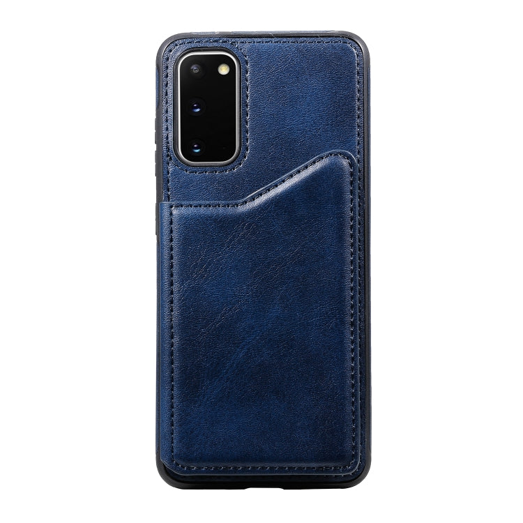 For Galaxy S20 Calf Texture Horizontal Flip Leather Case with Holder & Card Slots & Frame